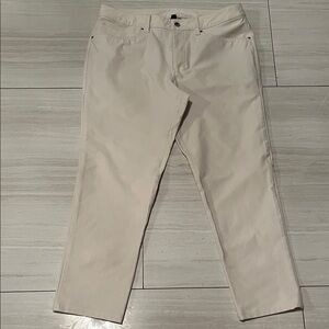 Lululemon Cream Straight leg Pants NWOT